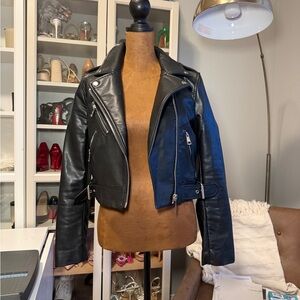 Black Leather Biker Jacket